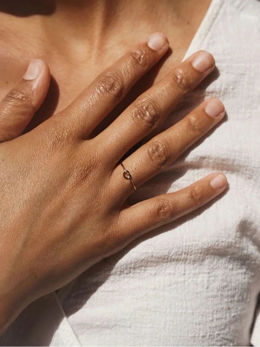 Gold Knot Starbird Ring